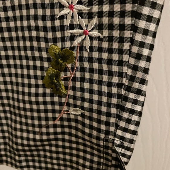 Poetic Silk Check Embroidered Top and Bottom - Picture 8 of 11